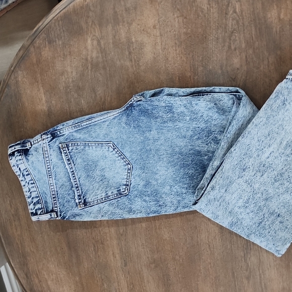 Free People We The Free Stone Wash Distressed High Rise Straight Leg Jeans Sz 28 - Picture 12 of 13